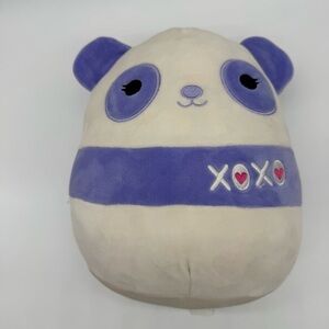 Squishmallows Purple and Cream Panda Plush